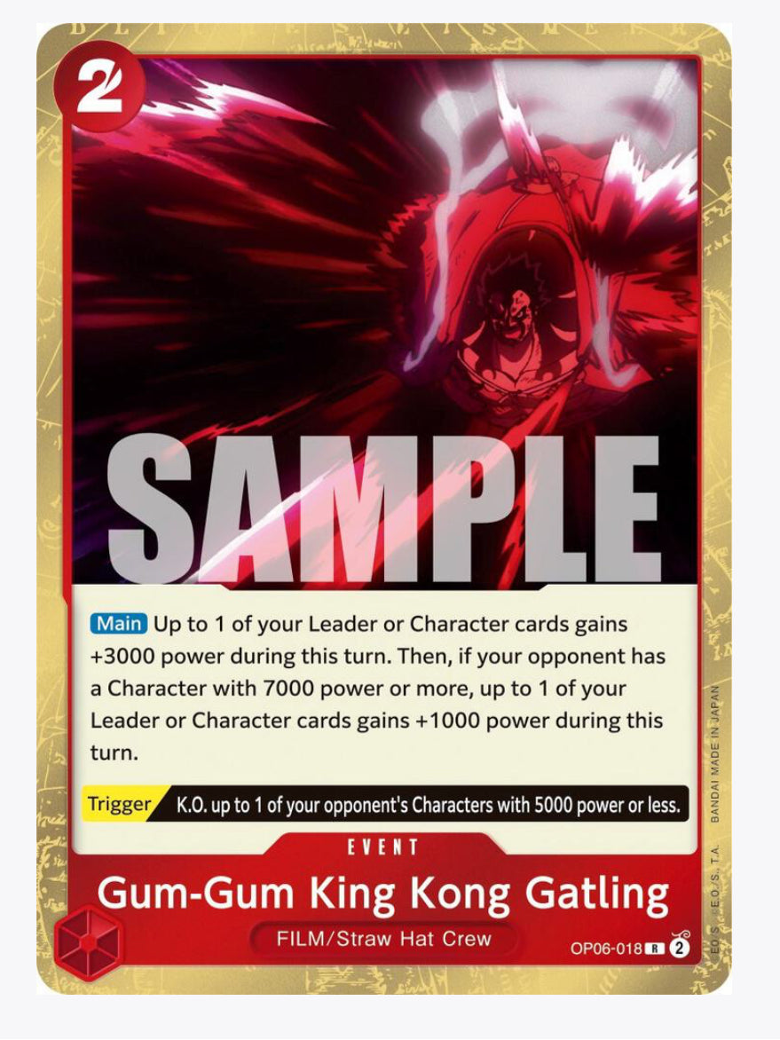 Gum-Gum King Kong Gatling - Wings of the Captain (OP06)